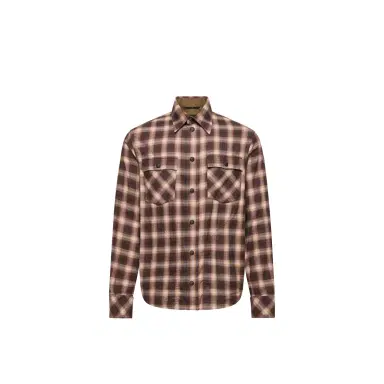 Moncler Grenoble Check Cotton Blend Long Sleeve Shirt | Thumbnail 1 Moncler Grenoble Check Cotton Blend Long Sleeve Shirt | Thumbnail 1