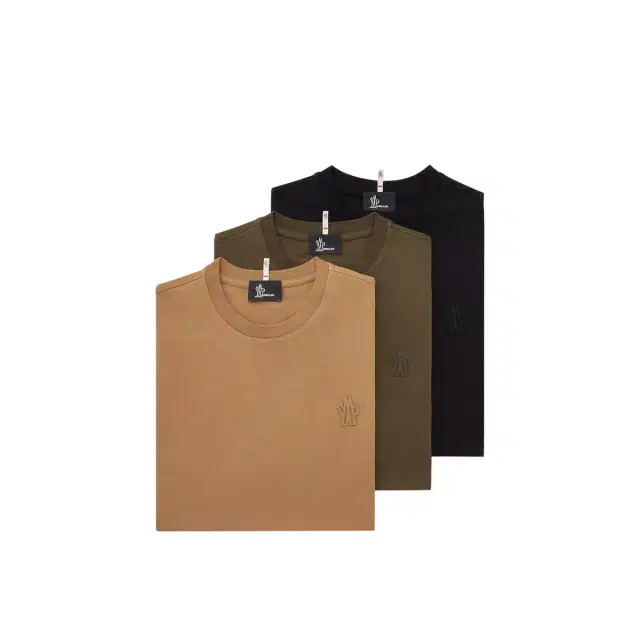 Moncler Grenoble Logo Patch Cotton Blend T-shirt (three Pack)
