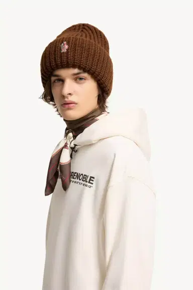 Moncler Grenoble Coordinates Logo Cotton Hoodie | Thumbnail 4 Moncler Grenoble Coordinates Logo Cotton Hoodie | Thumbnail 4