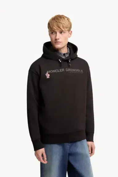 Moncler Grenoble Coordinates Logo Cotton Hoodie | Thumbnail 5 Moncler Grenoble Coordinates Logo Cotton Hoodie | Thumbnail 5