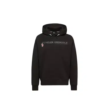 Moncler Grenoble Coordinates Logo Cotton Hoodie | Thumbnail 1 Moncler Grenoble Coordinates Logo Cotton Hoodie | Thumbnail 1
