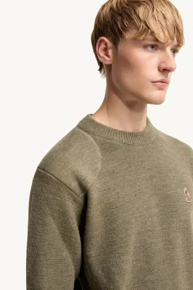 Moncler Grenoble Logo Wool Sweater | Thumbnail 7 Moncler Grenoble Logo Wool Sweater | Thumbnail 7