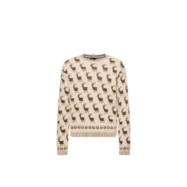 Moncler Grenoble Moose Jacquard Alpaca & Wool Blend Sweater | Thumbnail 1