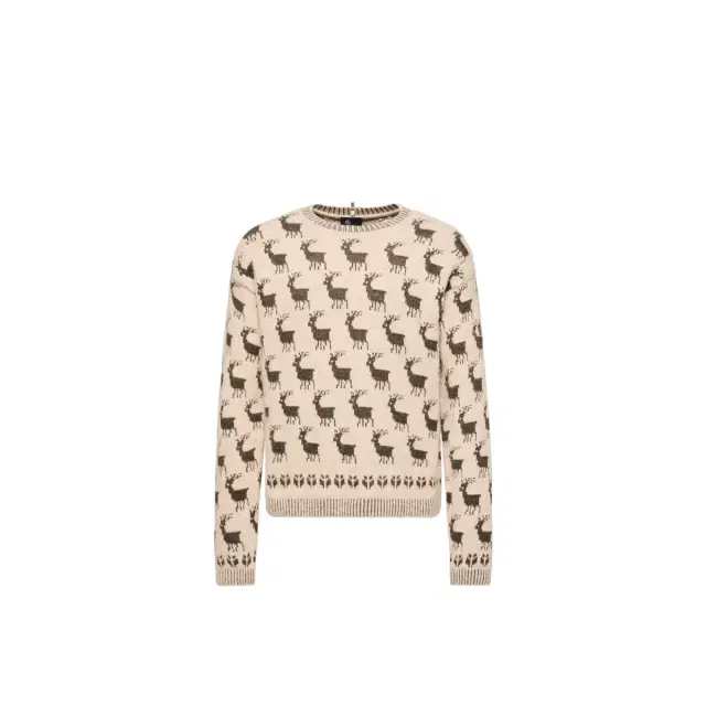 Moncler Grenoble Moose Jacquard Alpaca & Wool Blend Sweater