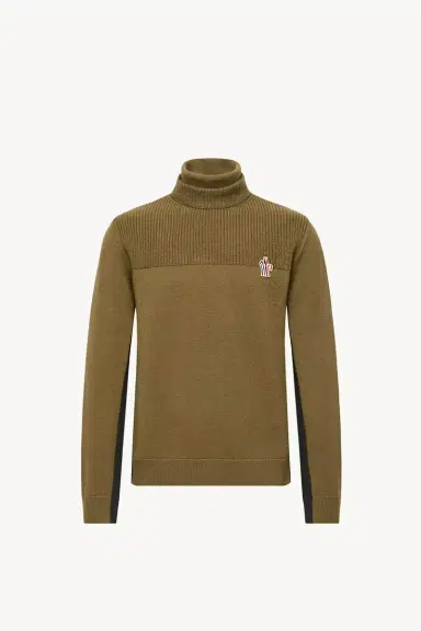 Moncler Grenoble Logo Wool Blend Turtleneck | Thumbnail 2