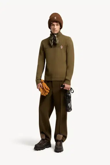 Moncler Grenoble Logo Wool Blend Turtleneck | Thumbnail 3