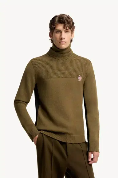 Moncler Grenoble Logo Wool Blend Turtleneck | Thumbnail 5
