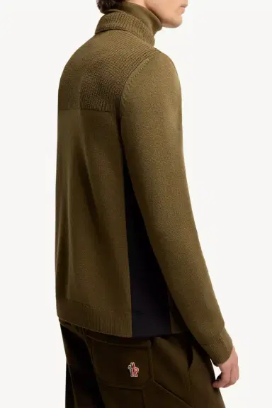 Moncler Grenoble Logo Wool Blend Turtleneck | Thumbnail 7