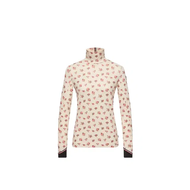 Floral Print Turtleneck