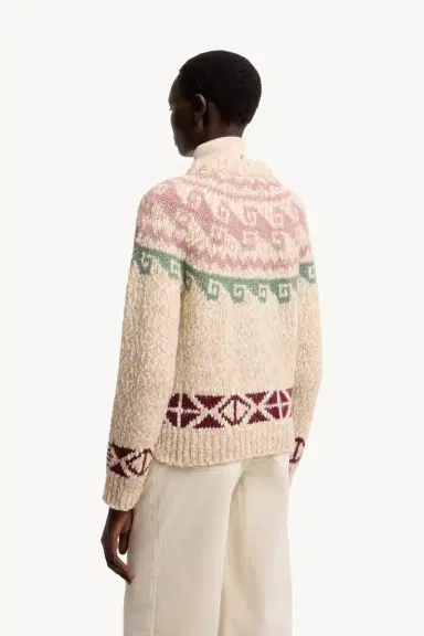 Moncler Grenoble Geometric Jacquard Wool Blend Sweater | Thumbnail 6 Moncler Grenoble Geometric Jacquard Wool Blend Sweater | Thumbnail 6