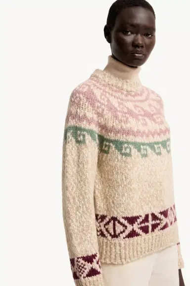 Moncler Grenoble Geometric Jacquard Wool Blend Sweater | Thumbnail 7 Moncler Grenoble Geometric Jacquard Wool Blend Sweater | Thumbnail 7