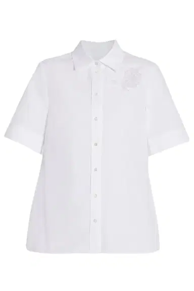 Erdem Poplin Short Sleeve Shirt | Thumbnail 1 Erdem Poplin Short Sleeve Shirt | Thumbnail 1