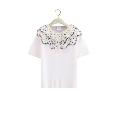 Dior Sweater with Ruffled Collar | Thumbnail 1 Dior Sweater with Ruffled Collar | Thumbnail 1