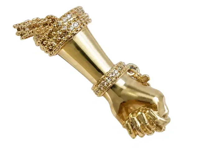 Wish Fine Jewelry 0.006ct Diamond 18K Gold Figa Pendant