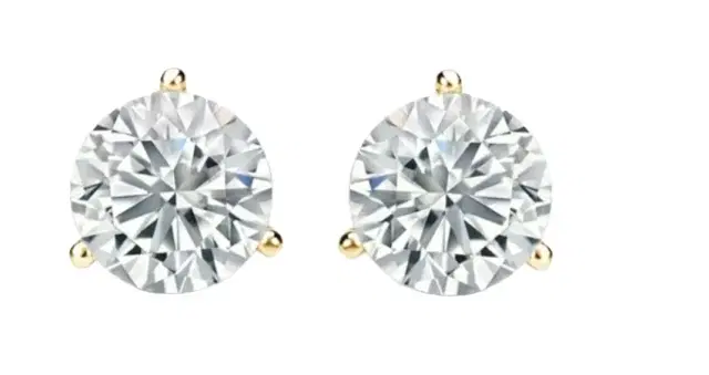 Wish Fine Jewelry 2.0ct Lab Grown Diamond 10K Gold Illusion Stud Earrings