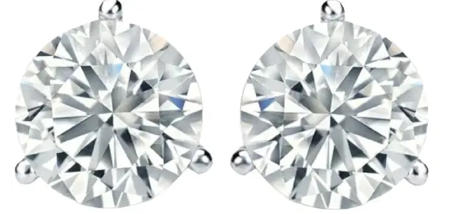 Wish Fine Jewelry 6.0ct Lab Grown Diamond 18K Gold Illusion Stud Earrings