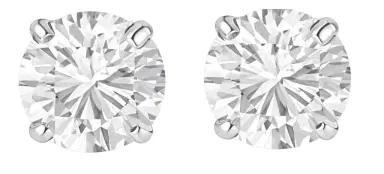 Wish Fine Jewelry GIA 2.59ct Diamond 18K Gold Illusion Stud Earrings | Thumbnail 1 Wish Fine Jewelry GIA 2.59ct Diamond 18K Gold Illusion Stud Earrings | Thumbnail 1