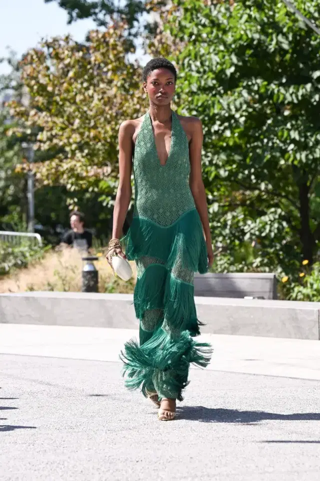 ESMERALDA FRINGES MAXI DRESS (RUNWAY)