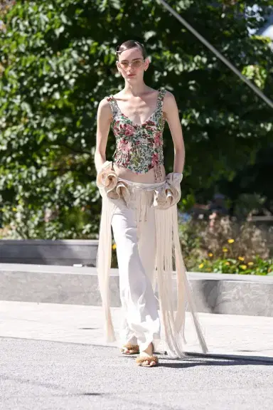 PatBo THE WHITE FRINGE PANTS (RUNWAY) | Thumbnail 1