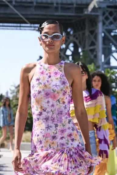 PatBo WALLERY RUFFLE MIDI DRESS (RUNWAY) | Thumbnail 2