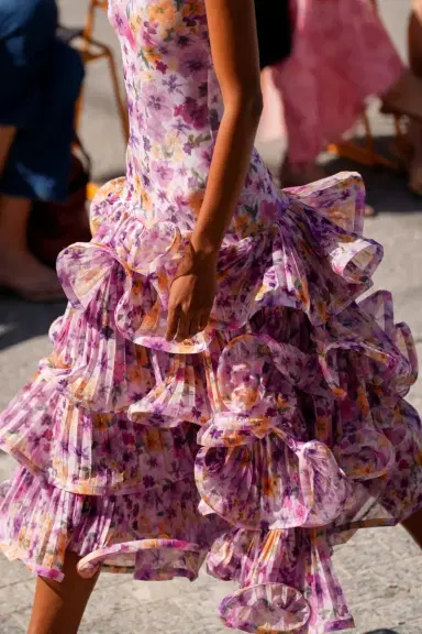 PatBo WALLERY RUFFLE MIDI DRESS (RUNWAY) | Thumbnail 3