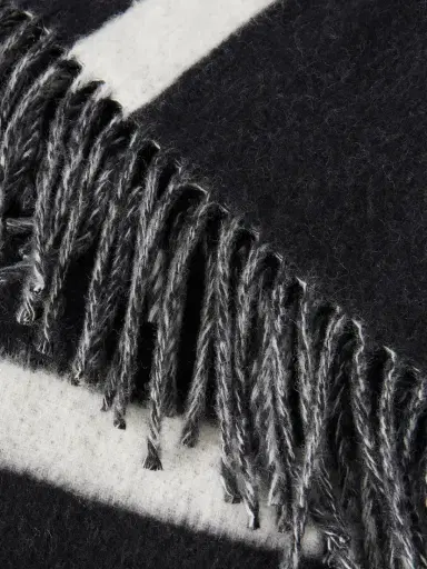 TOTEME Monogram Fringed Brushed-wool Scarf | Thumbnail 4