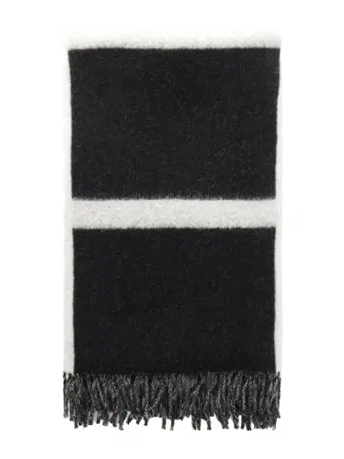 TOTEME Monogram Fringed Brushed-wool Scarf | Thumbnail 1