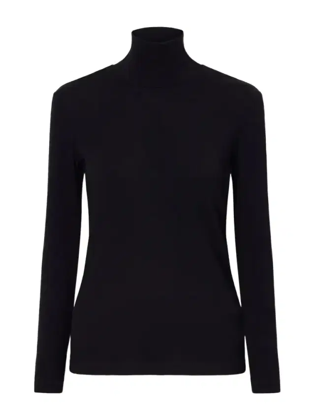 Cono Wool-jersey Turtleneck Top