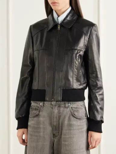 Nili Lotan Sue Leather Jacket | Thumbnail 3