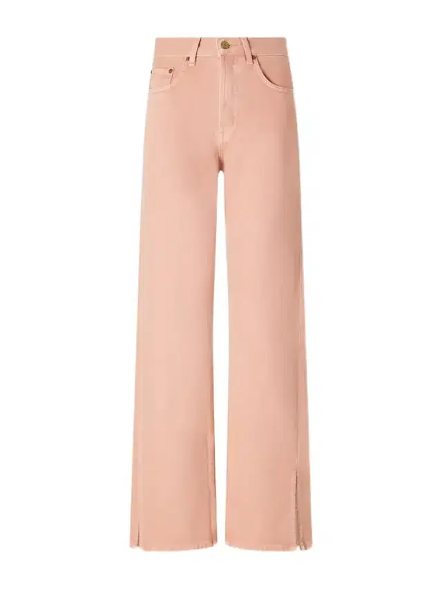 B SIDES Charlot Split Hem Mid-rise Wide-leg Jeans