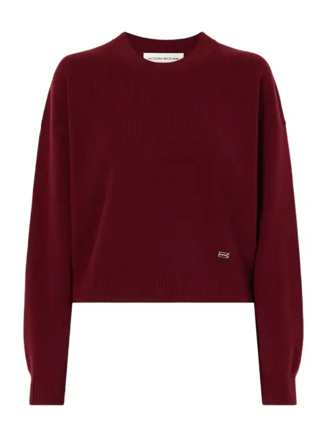 Victoria Beckham Lana Ribbed Wool And Cashmere-blend Sweater