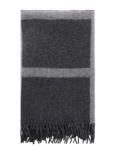 TOTEME Monogram Fringed Brushed-wool Scarf | Thumbnail 1