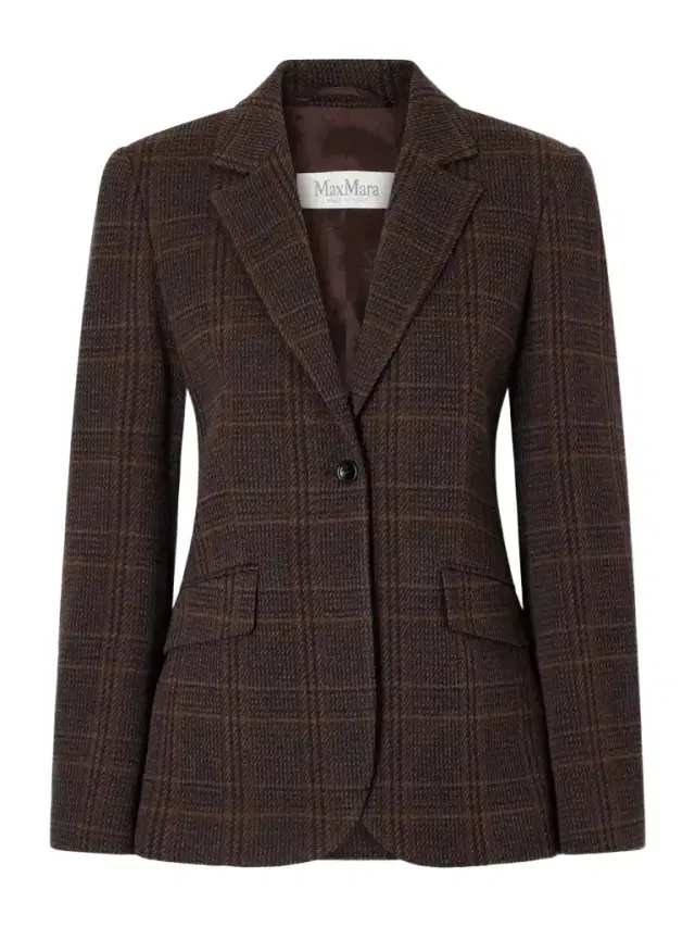 Abate Prince Of Wales Wool And Cotton-blend Blazer