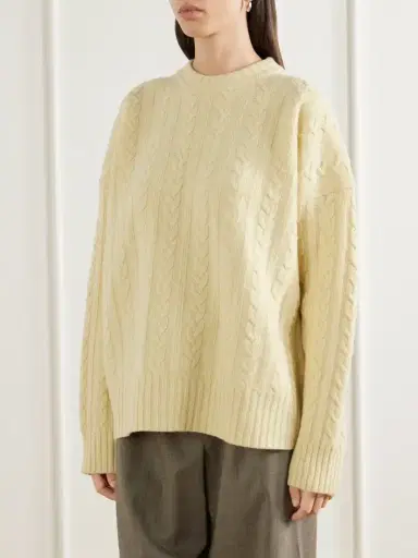 RÓHE Cable-knit Wool-blend Sweater | Thumbnail 3