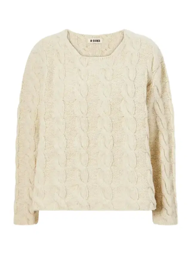 B SIDES Cable-knit Wool Sweater
