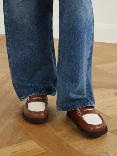 Birkenstock 1774 Naples Wrapped Canvas-trimmed Leather Loafers | Thumbnail 2
