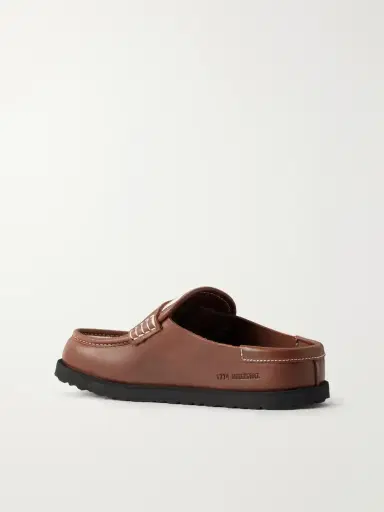 Birkenstock 1774 Naples Wrapped Canvas-trimmed Leather Loafers | Thumbnail 3
