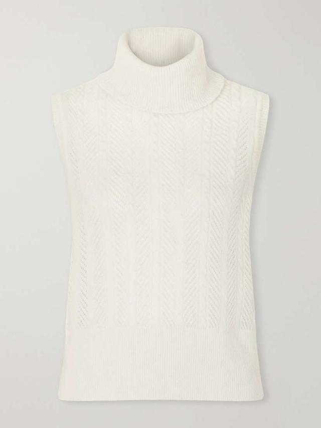 Mazzy Cashmere Turtleneck Sweater Vest