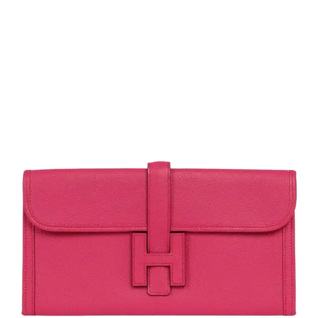 HERMÈS Hermes Jige Elan 29 Rose Shocking Chevre Mysore