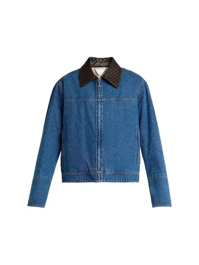 Bottega Veneta Men's Medium Indigo Denim Padded Jacket