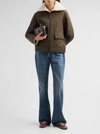 Yves Salomon Women's Veste Shearling Jacket | Thumbnail 2
