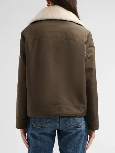 Yves Salomon Women's Veste Shearling Jacket | Thumbnail 3