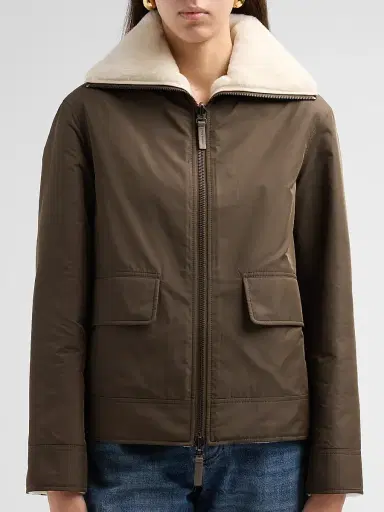 Yves Salomon Women's Veste Shearling Jacket | Thumbnail 5