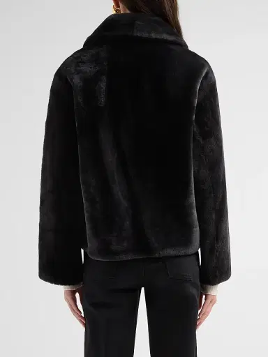 Yves Salomon Women's Shearling Double-Breasted Jacket | Thumbnail 3