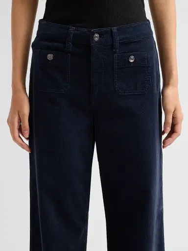 Frame Women's Le Slim Palazzo Modernist Pocket Corduroy Pants | Thumbnail 5