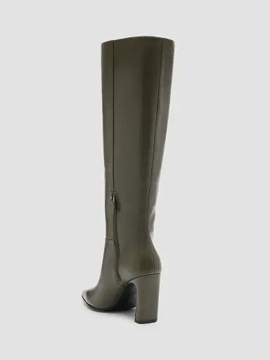 Stuart Weitzman Women's Stassi 85MM Leather Knee-High Boots | Thumbnail 4