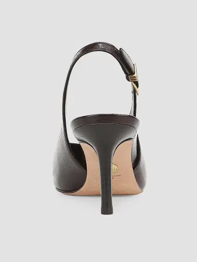 Veronica Beard Women's 70MM Leather Slingback Pumps | Thumbnail 3