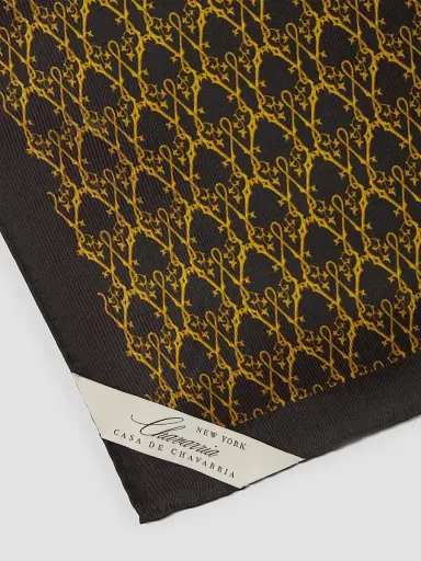 Willy Chavarria Men's Silk Square Scarf | Thumbnail 2