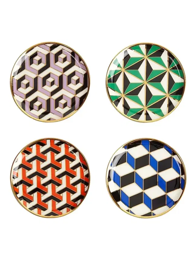 Jonathan Adler Versailles 4-Piece Coaster Set