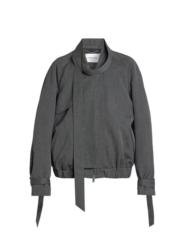 Women's Scarf Virgin Wool Bomber Jacket